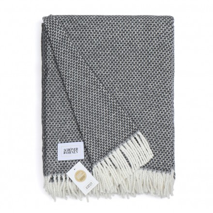 Плед 140x200 Schoner Wohnen Zen dunkelgrau