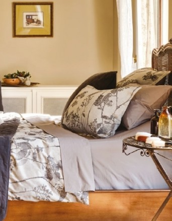 Пододеяльник 220x240 Hamam Japanese Blossom серый