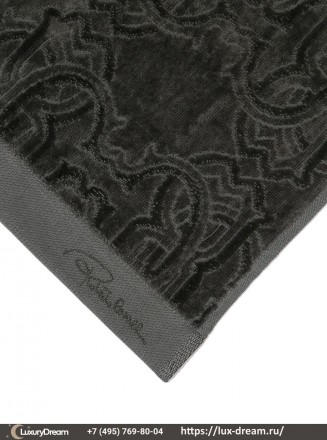 Набор полотенец 2 шт Roberto Cavalli Logo темно-серый