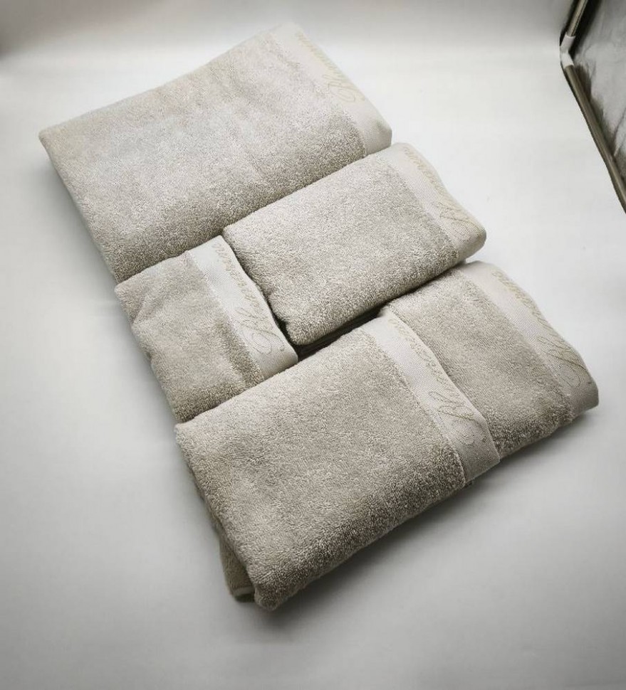 Набор полотенец 5 шт Blumarine SPA серый льняной 10 dove grey