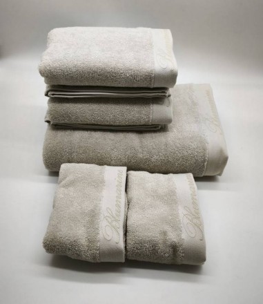 Набор полотенец 5 шт Blumarine SPA серый льняной 10 dove grey