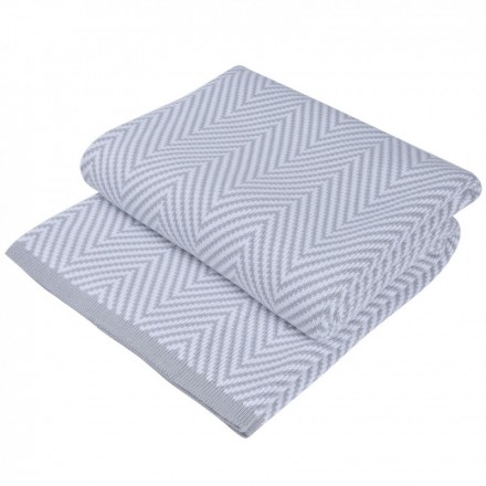 Плед  из хлопка 130x180 Hamam MEYZER серый