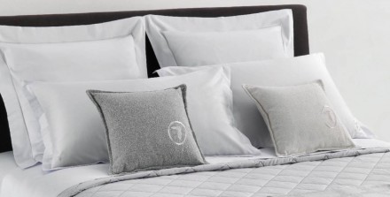 Постельное белье 2 спальное евро Trussardi LINE N31 Grigio серое