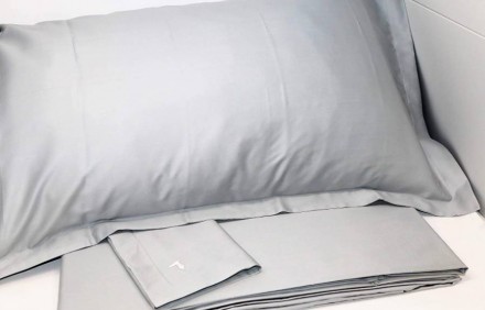 Постельное белье 2 спальное евро Trussardi LINE N31 Grigio серое