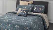 Постельное белье 2 спальное евро Trussardi TAPESTRIES 56U F.BLU синее