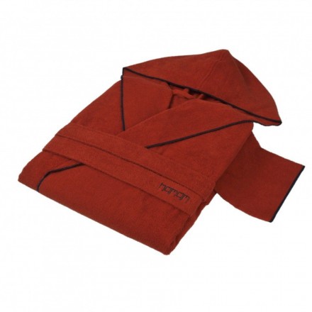 Халат махровый Hamam Meyzer Contrast красный/синий