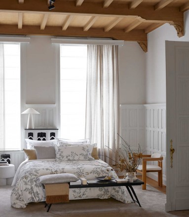 Постельное белье 2 спальное евро Alexandre Turpault SAISON BLANC