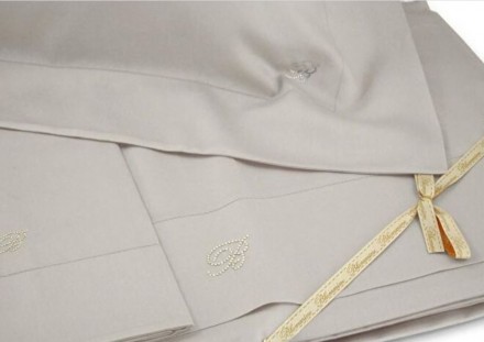 Постельное белье 2 спальное евро Blumarine LORY серый 51 cristal