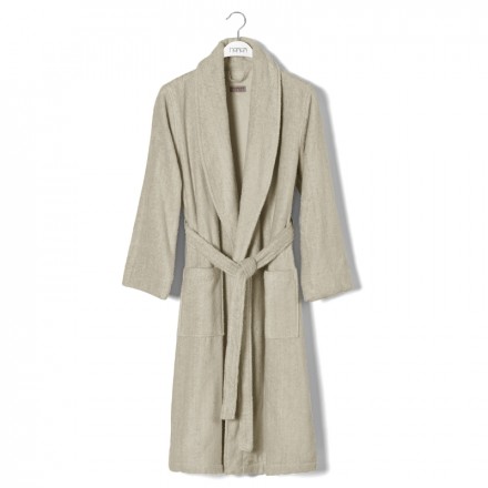 Халат махровый Hamam Grain лен