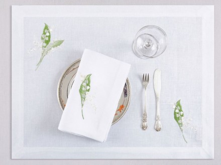 Скатерть 170х330 Serenk LILY белая