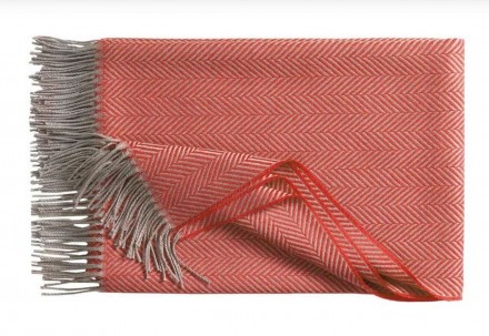 Плед из шерсти 130х195 Eagle DENVER 109 rotorange