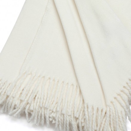 Плед 140x200 Schoner Wohnen Basics creme