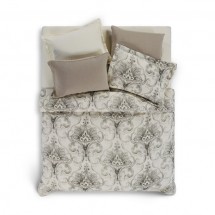 Пододеяльник 220x240 Hamam Vintage Iivory/Chocolatel слоновая