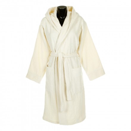 Халат велюровый Roberto Cavalli Logo слоновая кость