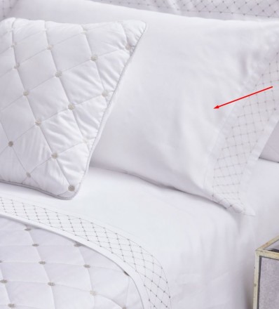 Постельное белье 2 спальное евро Mastro Raphael FONTAINEBLEAU M1 white