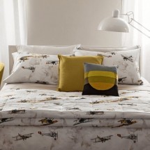 Постельное белье 1,5 спальное Fazzini VOLO grigio белое