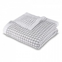 Плед 130x180 L'appartement Sonia waffle белый с серым