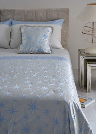 Покрывало 270x270 Mastro Raphael TIVOLI STARS 8 sky blue 