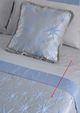 Покрывало 270x270 Mastro Raphael TIVOLI STARS 8 sky blue 