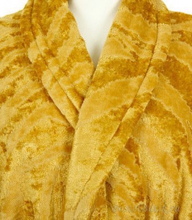 Халат велюровый Roberto Cavalli Zebra Gold золотой