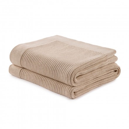 Плед 130x180 Hamam Heritage Natural Cotton светло-карамельный