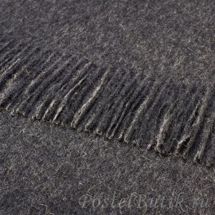 Плед 130х200 Bronte Alpaca Charcoal серый