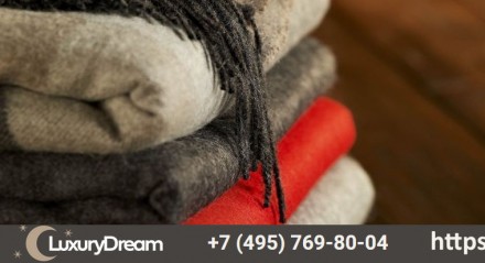 Плед 130х200 Bronte Alpaca Charcoal серый