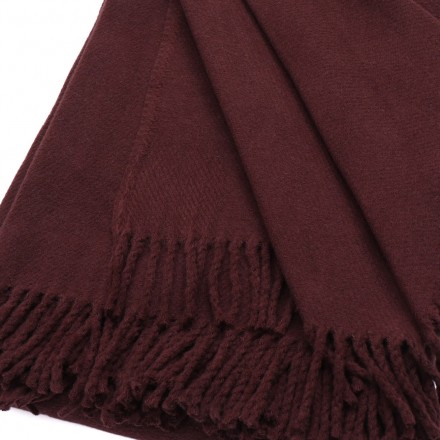 Плед 140x200 Schoner Wohnen Basics pflaume