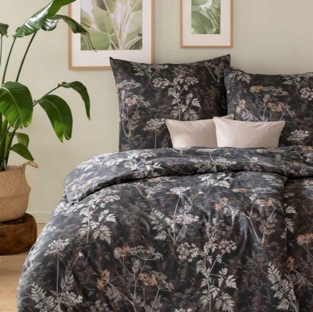 Постельное белье 1.5 спальное Estella ACHILLEA 6278-625 nachtblau