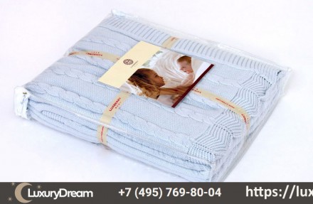 Плед детский 100х150 Luxberry Imperio 93 голубой