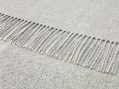 Плед 130х200 Bronte Alpaca Natural Grey серый