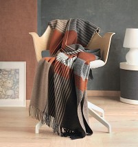 Плед 150х215 Eagle HARRIS 104 natur-orange 