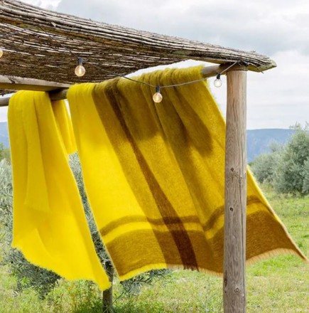 Плед 140x180 Brun De Vian-Tiran MOHAIR EDIMBOURG