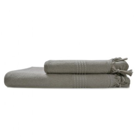 Полотенце 50x100 Hamam Meyzer Tassels серый