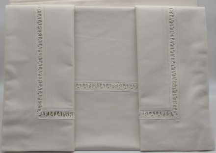 Постельное белье 2 спальное евро La Perla 600TC LA PERLA A bianco белое