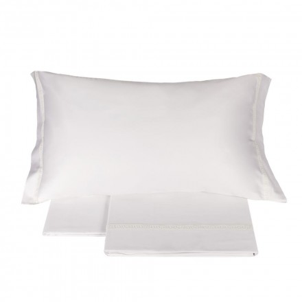 Постельное белье 2 спальное евро La Perla 600TC LA PERLA A bianco белое