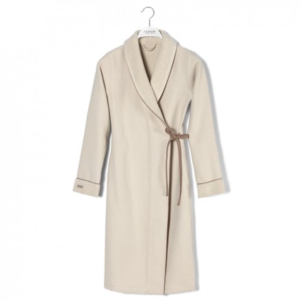 Халат Hamam Tosya слоновая кость/коричневый