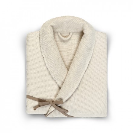 Халат Hamam Tosya слоновая кость/коричневый