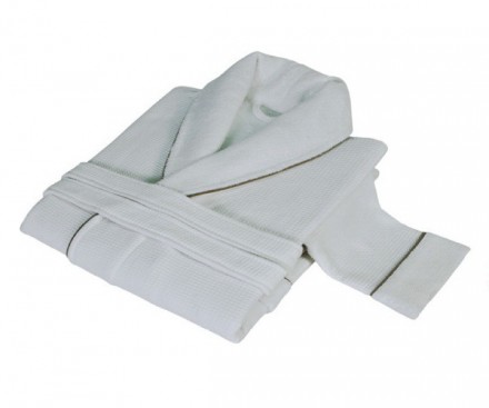 Халат Hamam Tosya белый/коричневый