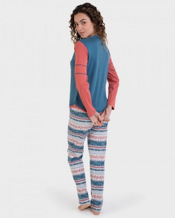 Пижама женская Massana 295 BLUE OIL
