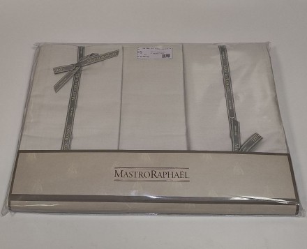 Постельное белье 2 спальное евро Mastro Raphael ELOISE BICOLOR 92 ivory/grey