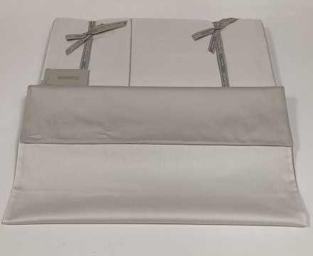 Постельное белье 2 спальное евро Mastro Raphael ELOISE BICOLOR 92 ivory/grey