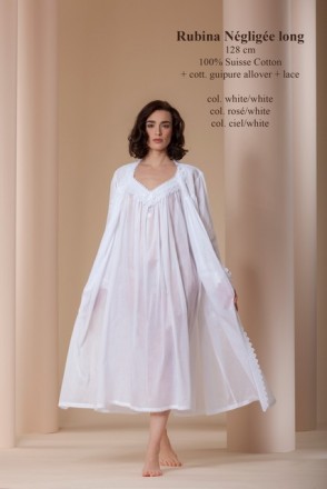 Халат Celestine Rubina Negligee белый
