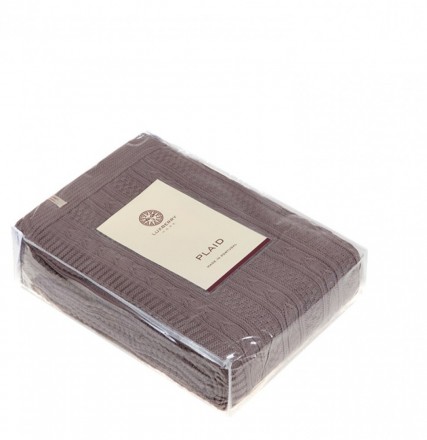 Плед 150х200 Luxberry Lux 10 серая замша