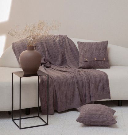 Плед 150х200 Luxberry Lux 10 серая замша