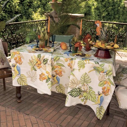 Скатерть 170х270 Tessitura Toscana Telerie ARA CREAM 