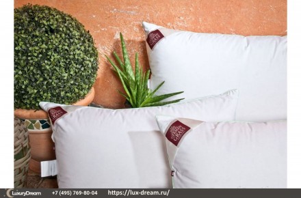 Подушка пуховая 70х70 German Grass 3D Aloe Vera
