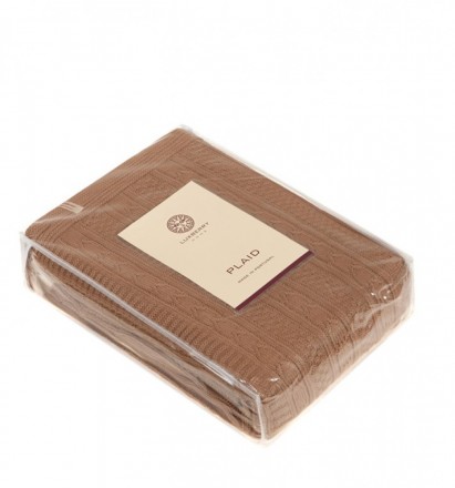 Плед 150х200 Luxberry Lux 10 рыжая замша