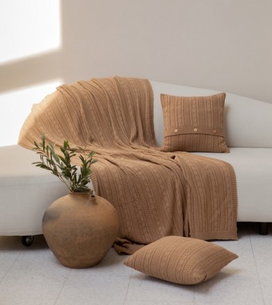 Плед 150х200 Luxberry Lux 10 рыжая замша