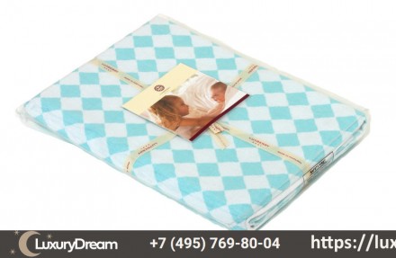 Плед детский 100х150 Luxberry Lux 3313 голубой